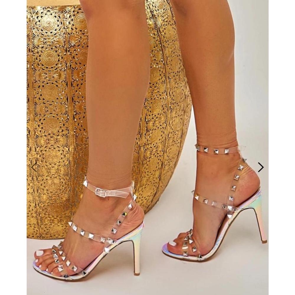 Lotus couture spiked heels